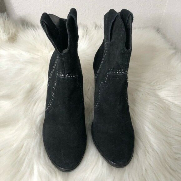 NEW Joie Monte Studded Suede Pull On Booties Ankle Boots Size 38 - Picture 3 of 12